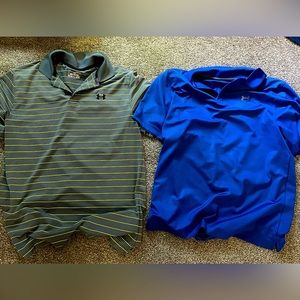 under armour golf polos size medium